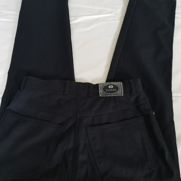 GORGEOUS AUTHENTIC ESCADA COTTON PANTS SIZE 36 - Picture 3 of 3